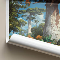Madagascar Poster - Africa Travel Art - Tropical Baobab Landscape Home Decor
