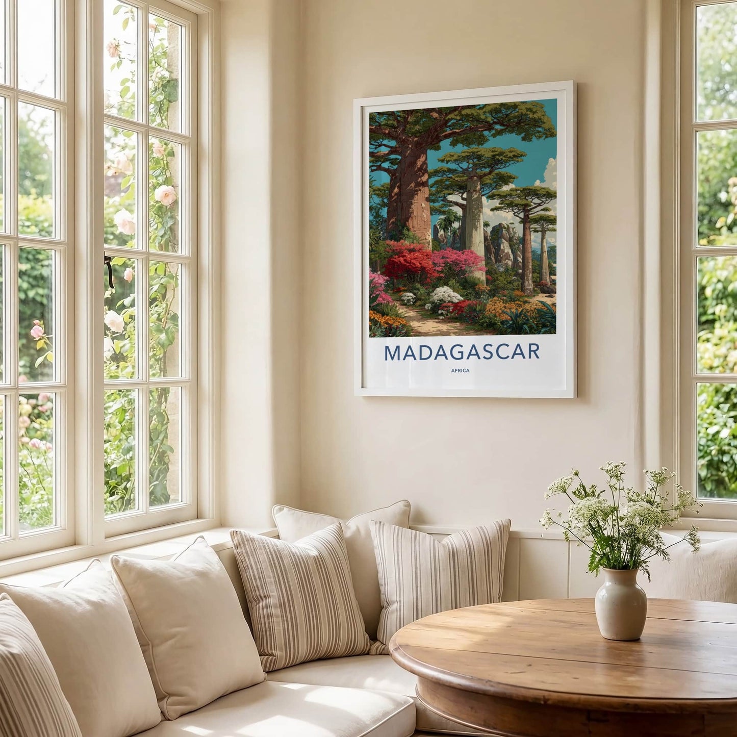 Madagascar Poster - Madagascar Travel Art - Lush Forest Path Wall Decor
