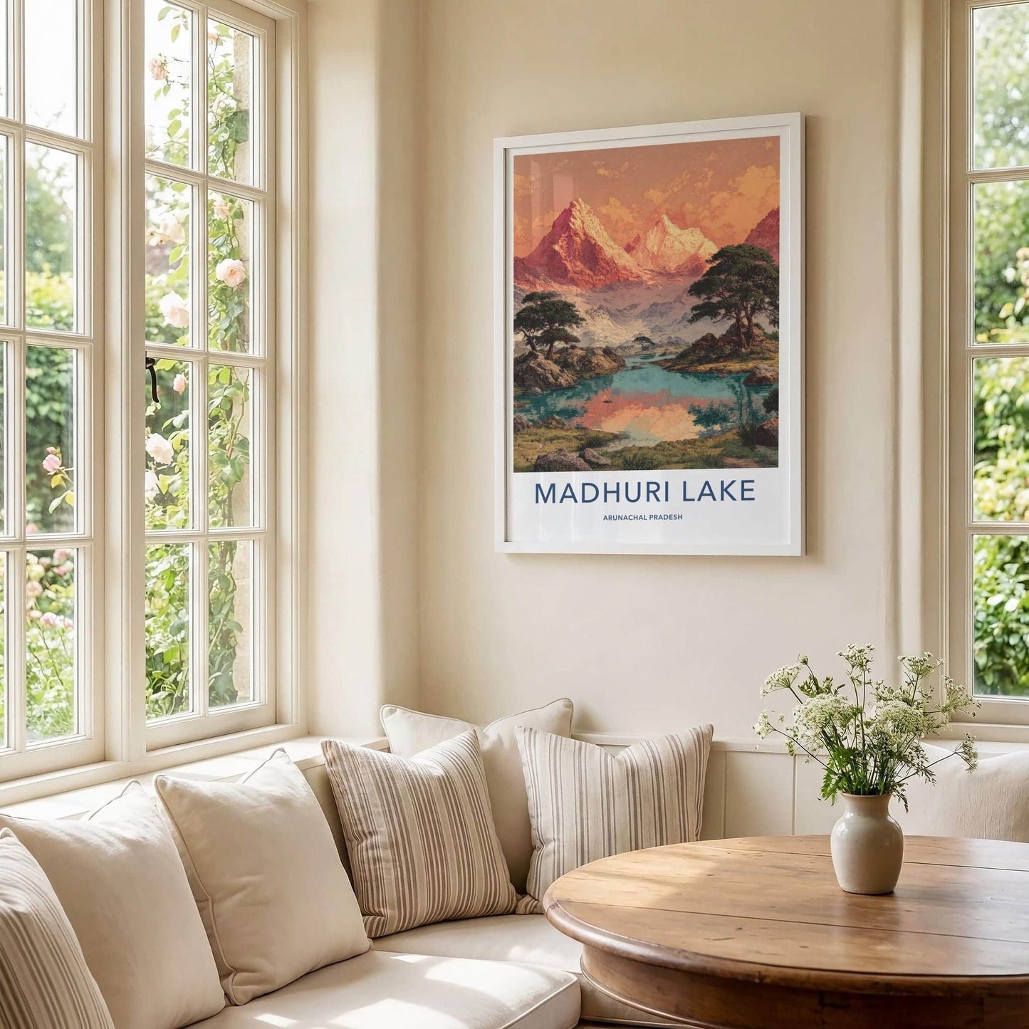 Madhuri Lake Poster - India Travel Print - Arunachal Pradesh Lake Lounge Decor