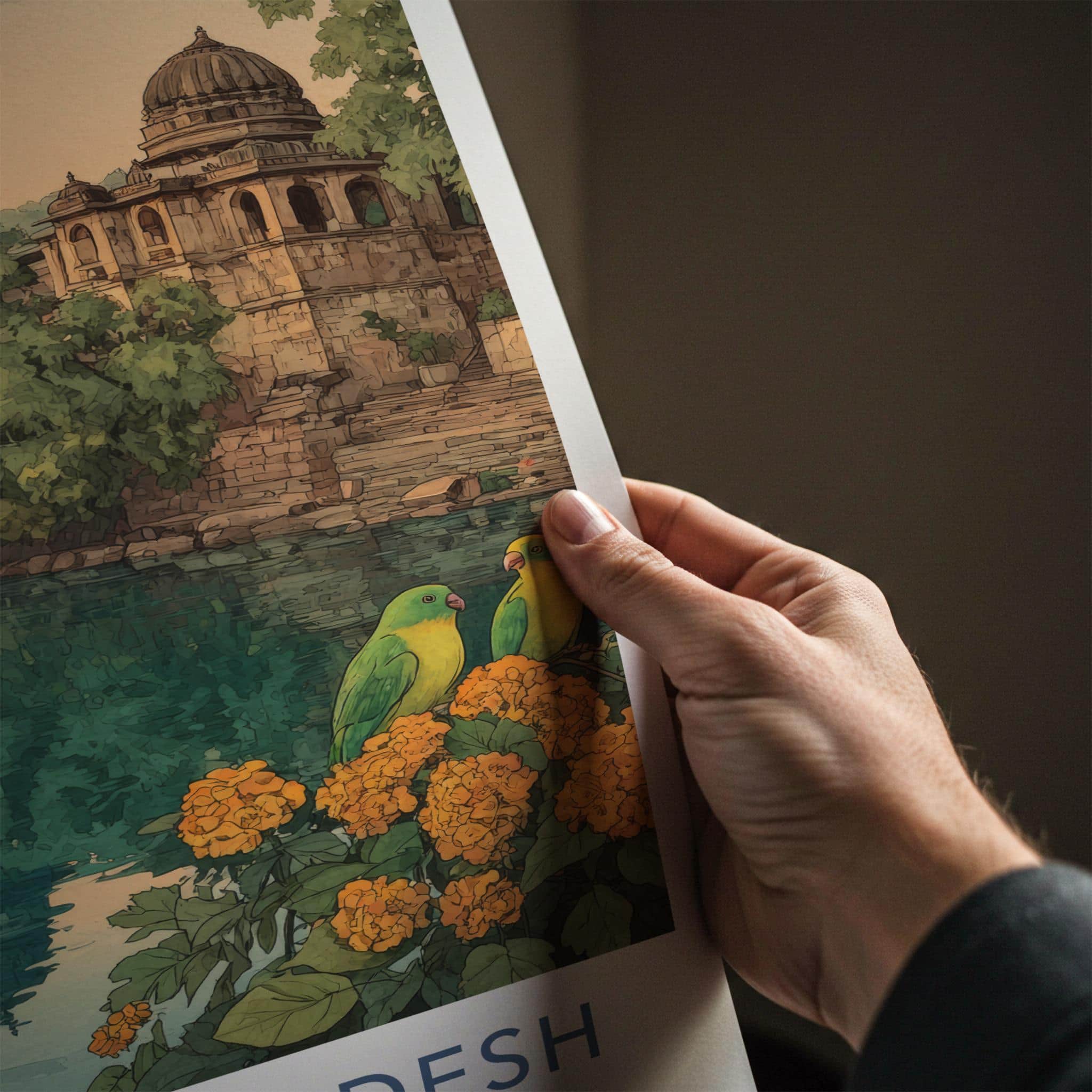 Madhya Pradesh Poster - India Art Print - Madhya Pradesh Palaces Wall Decor