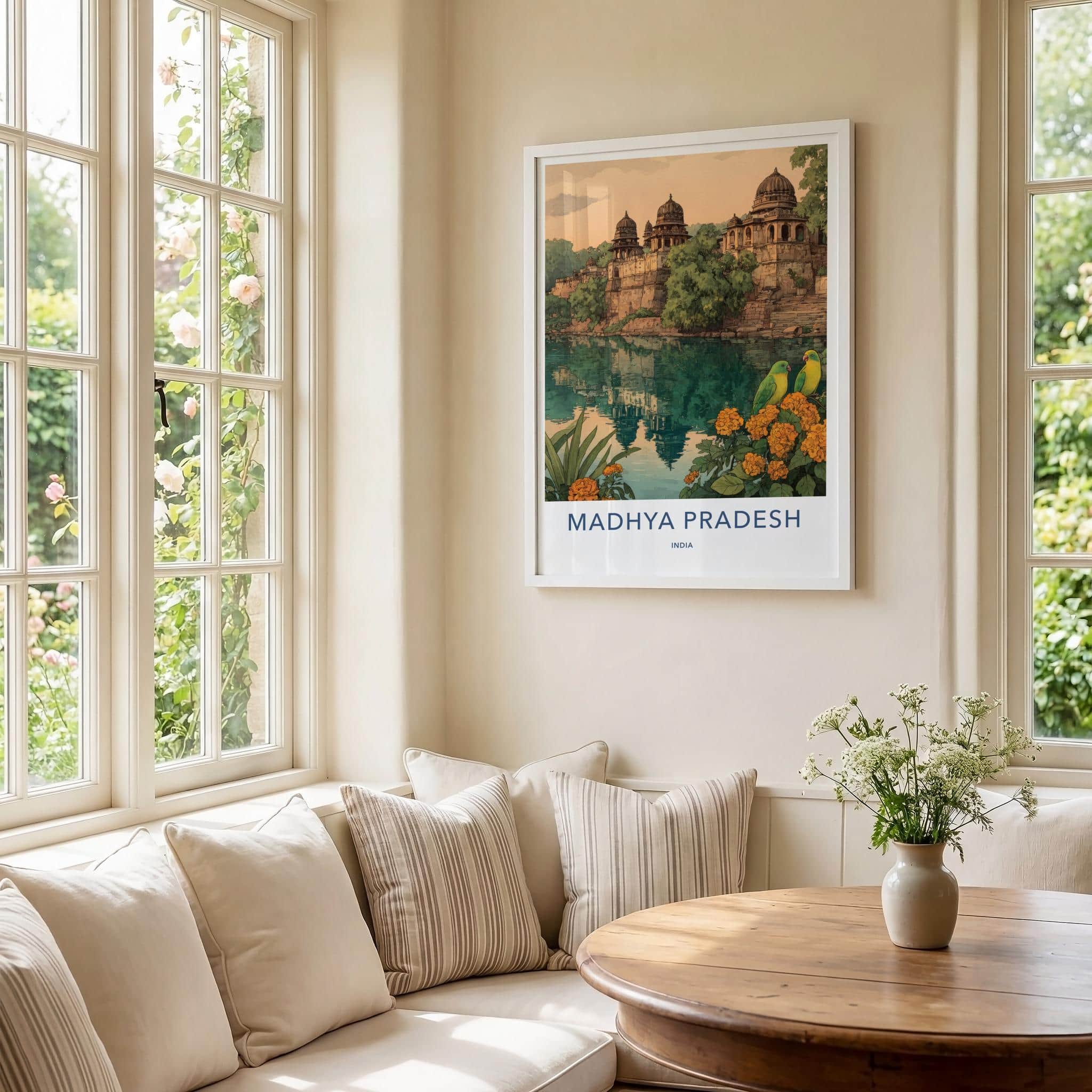 Madhya Pradesh Poster - India Art Print - Madhya Pradesh Palaces Wall Decor