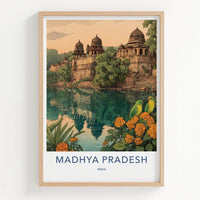 Madhya Pradesh Poster - India Art Print - Madhya Pradesh Palaces Wall Decor