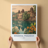 Madhya Pradesh Poster - India Art Print - Madhya Pradesh Palaces Wall Decor