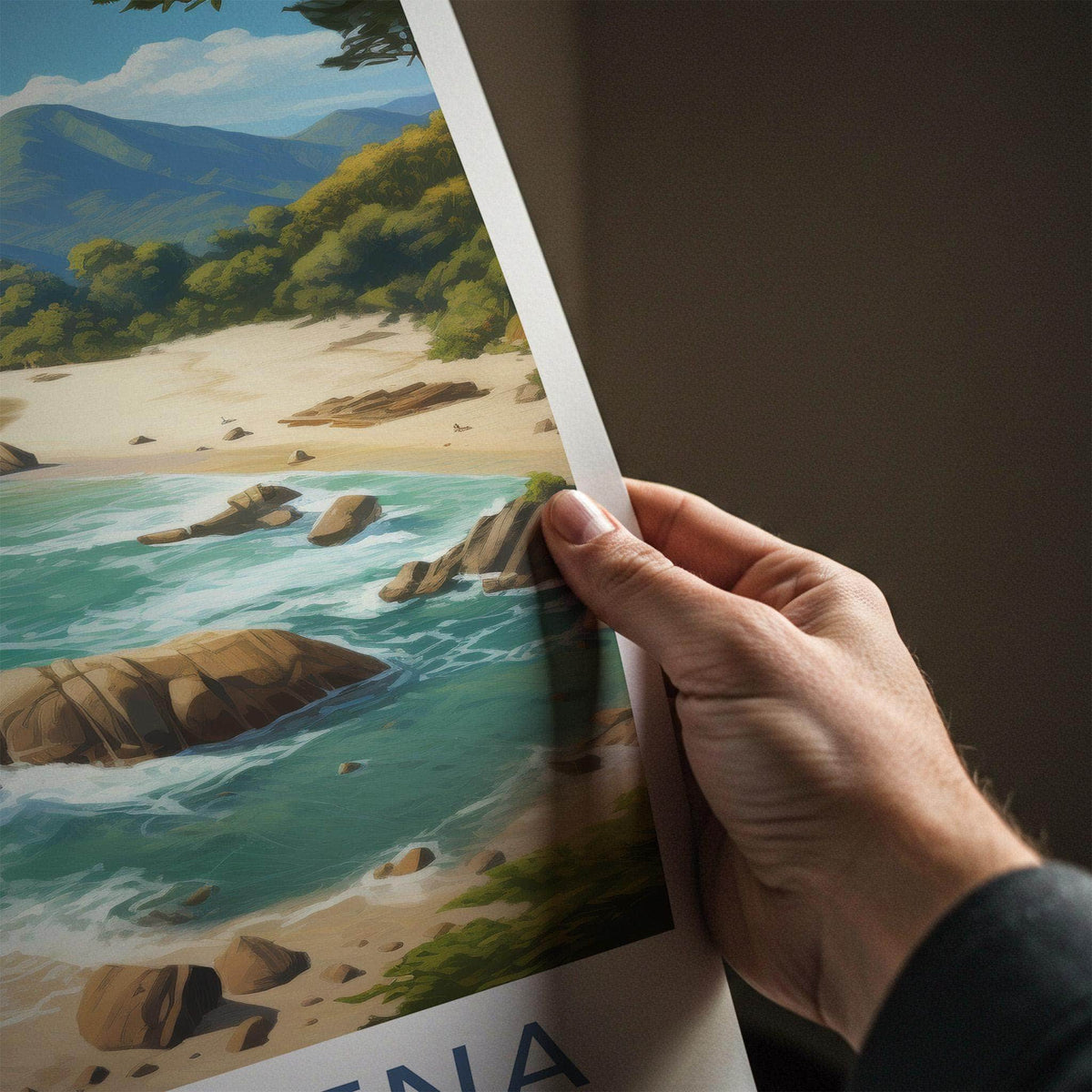 Magdalena Colombia Poster - Scenic Mountain Art & Vibrant Beach