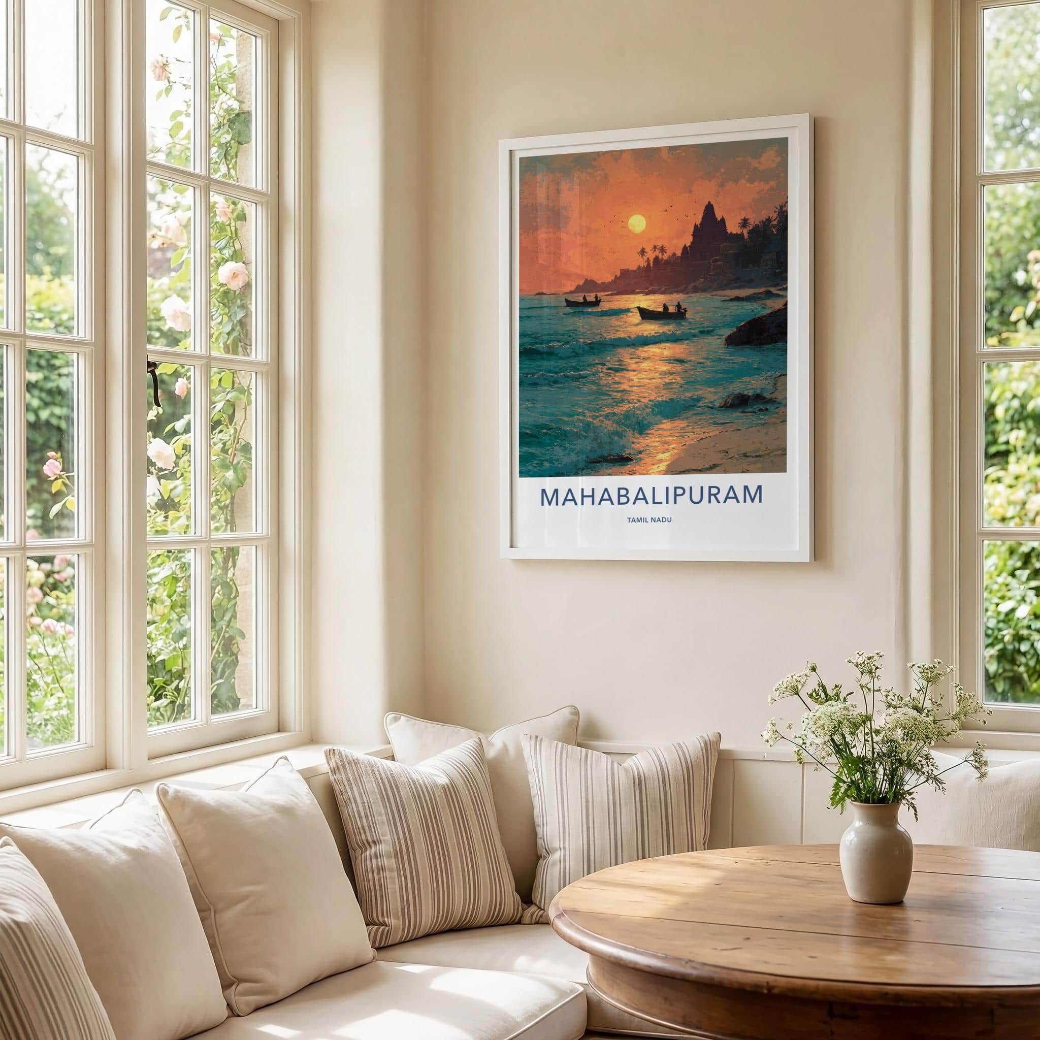 Mahabalipuram Poster - India Wall Art - Tamil Nadu Temple Gift