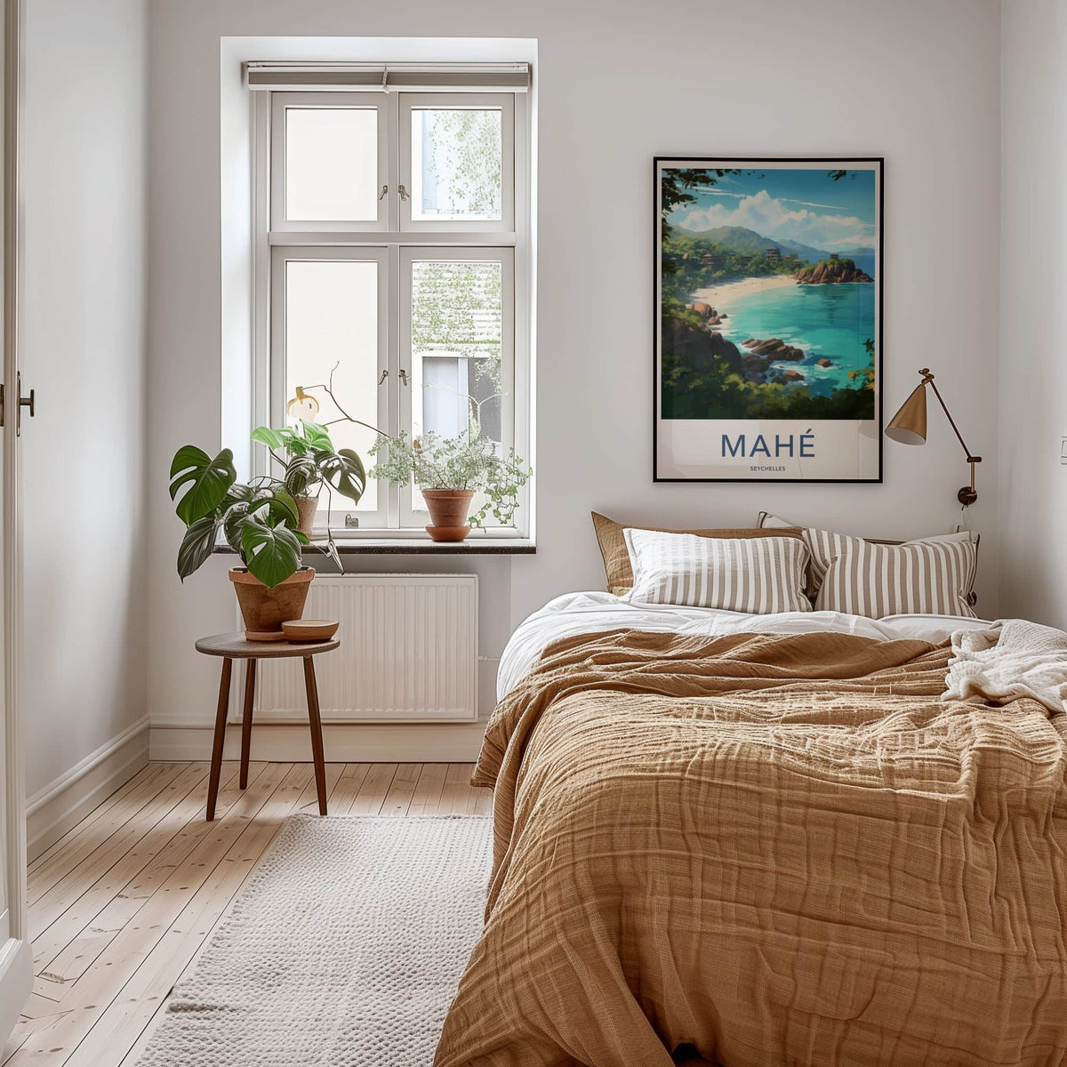 Mahe Poster - Seychelles Travel Art - Tropical Beach Resort Home Decor
