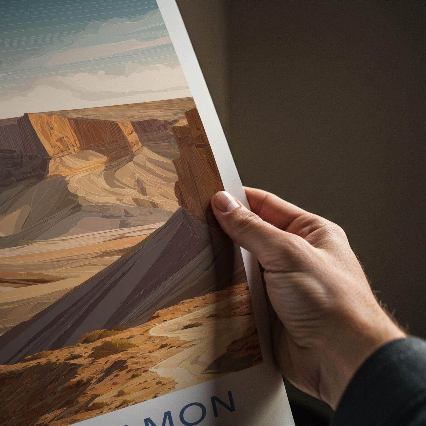 Makhtesh Ramon Poster - Israel Travel Art - Vast Desert Landscape Home Decor