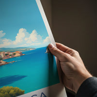 Mallorca Poster - Spain Travel Art - Scenic Coastal Village Wall Decor