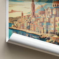 Malta Poster - Malta Framed Print - Coastal City Domes Gallery Art