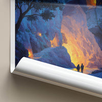 Mammoth Cave Poster - Kentucky Travel Art - Glowing Cave Passage Home Decor
