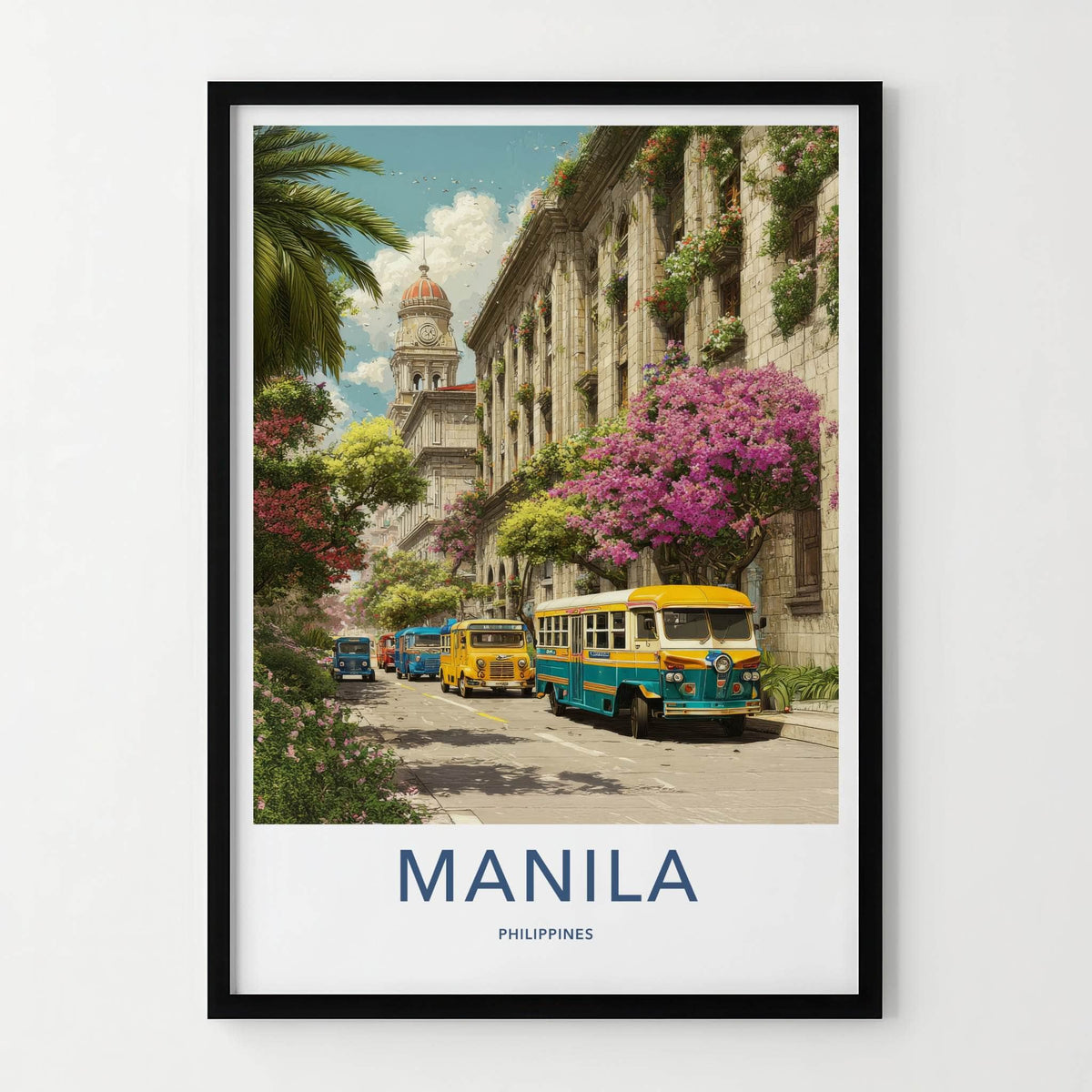 Manila Poster - Philippines Travel Art