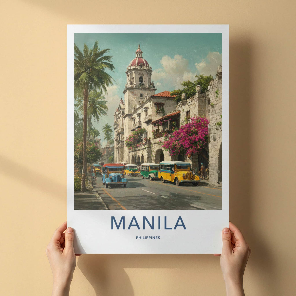Manila Poster - Philippines Travel Art