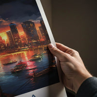 Manila Poster - Philippines Travel Art - Vibrant City Harbor Home Decor