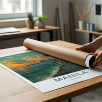 Manila Poster - Philippines Waterfront Sunset Beauty Wall Art