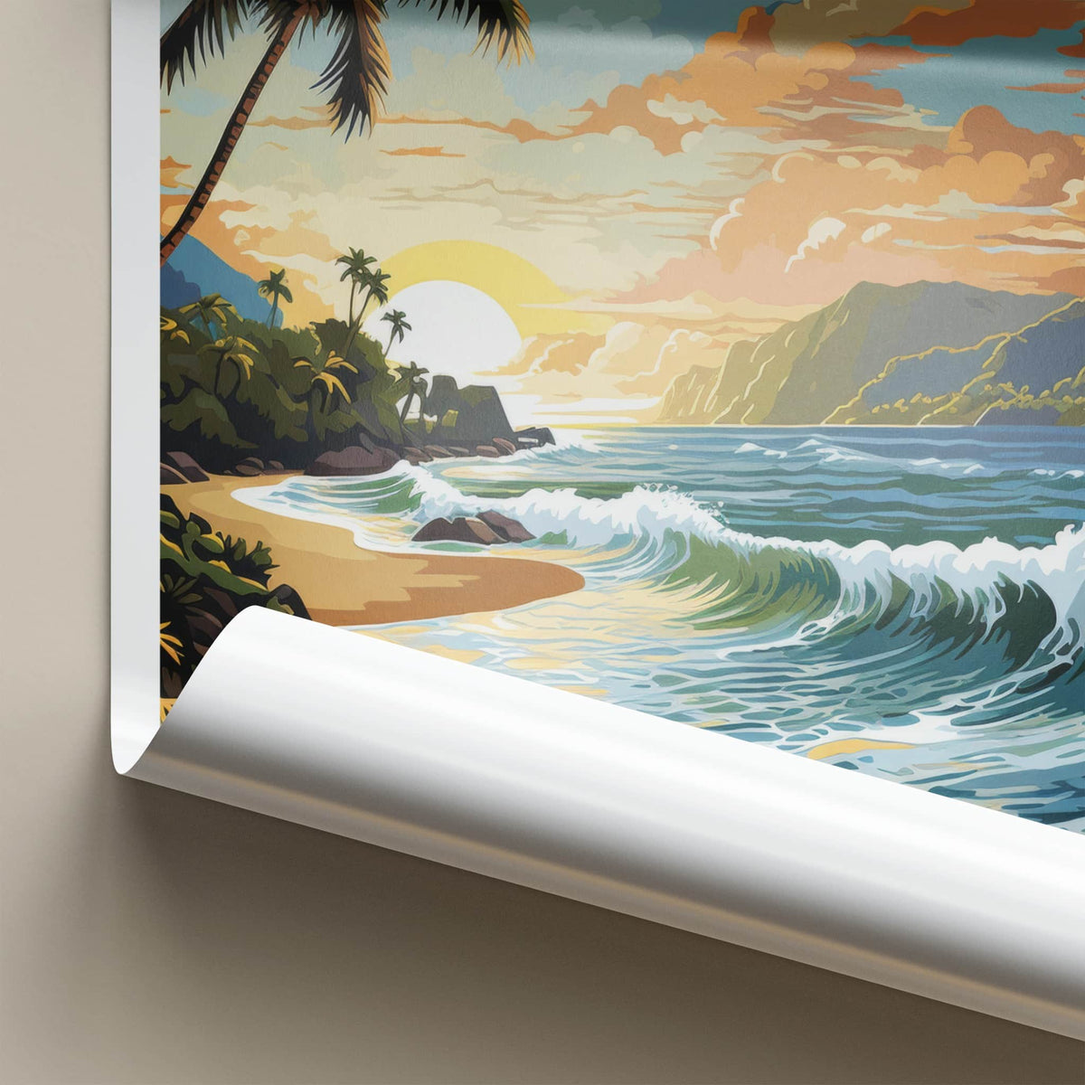 Maracas Bay Poster - Trinidad And Tobago Fine Art - Tropical Beach Sunset Gift
