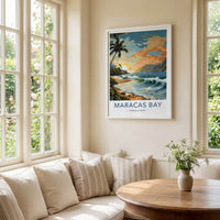 Maracas Bay Poster - Trinidad And Tobago Fine Art - Tropical Beach Sunset Gift
