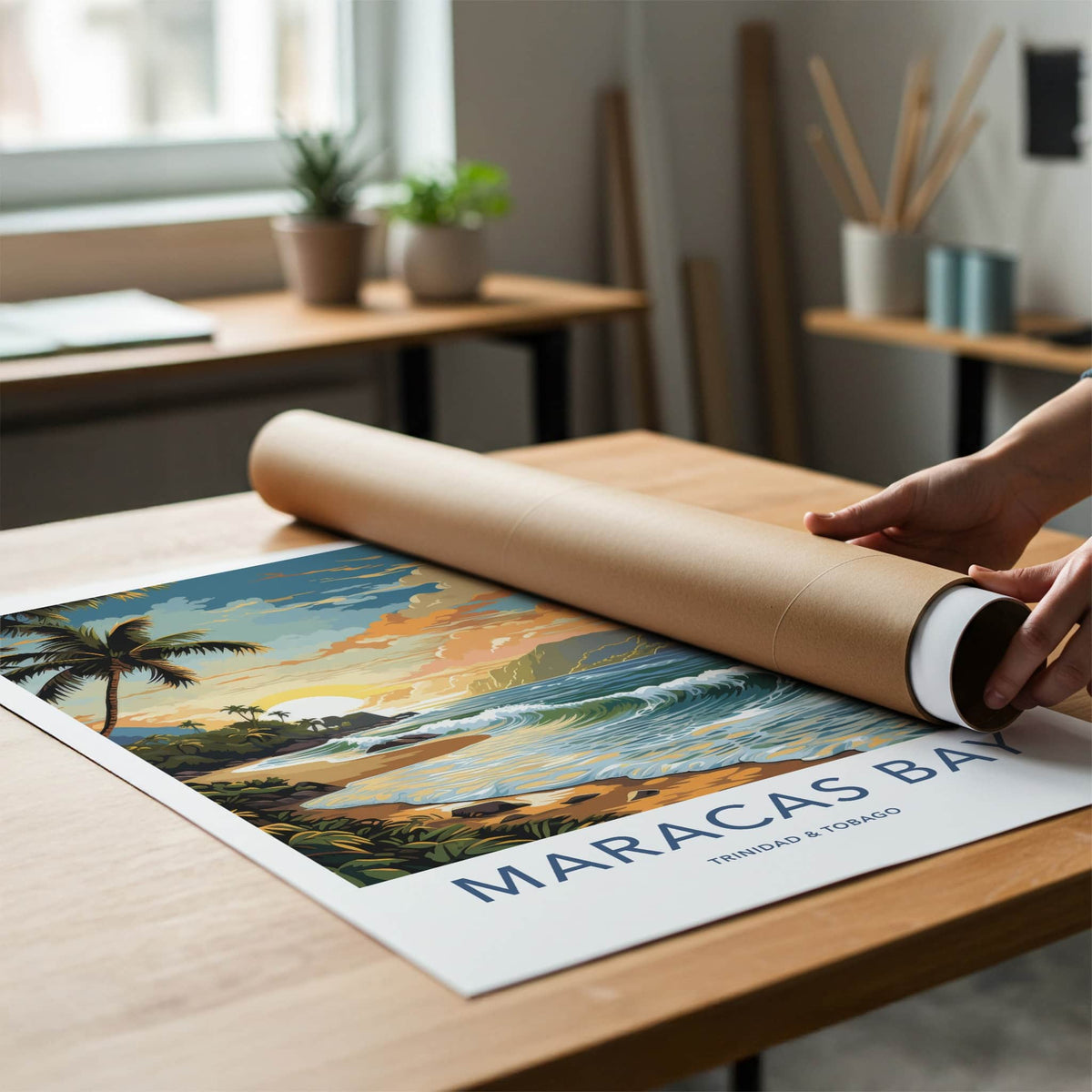 Maracas Bay Poster - Trinidad And Tobago Fine Art - Tropical Beach Sunset Gift
