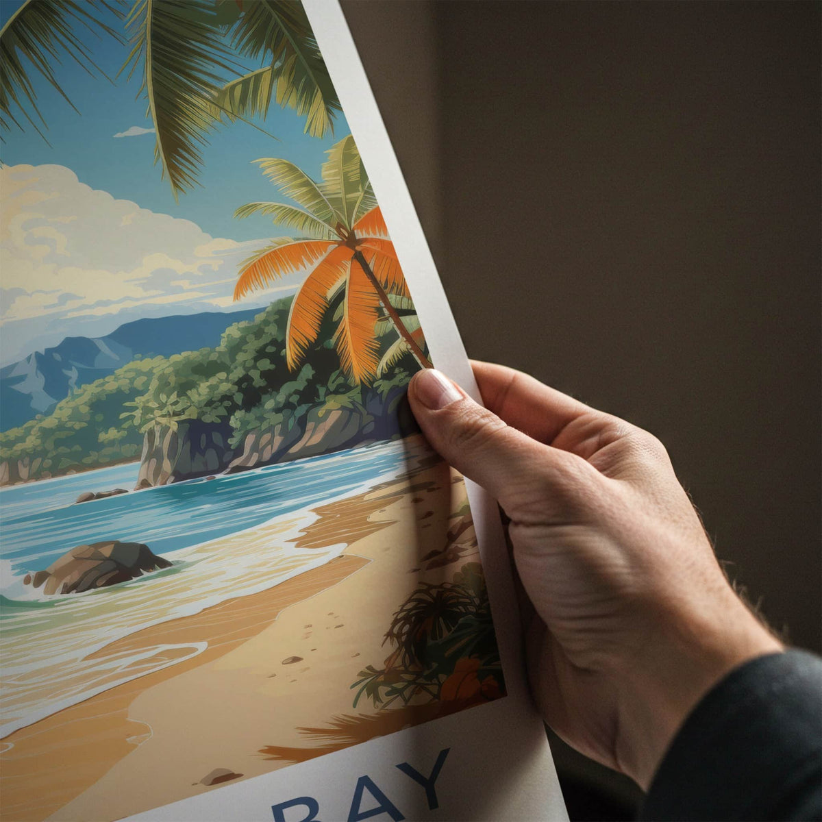 Maracas Bay Poster - Trinidad and Tobago Travel Art - Island Beach Scene Home Decor