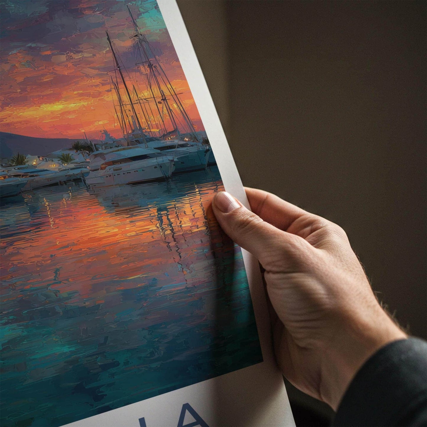 Marbella Poster - Spain Travel Art - Vibrant Coastal Sunset Home Decor