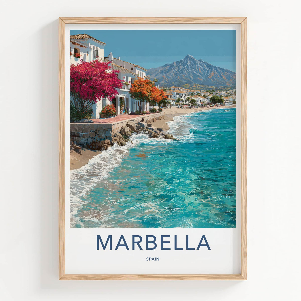 Marbella Poster - Spain Travel Print