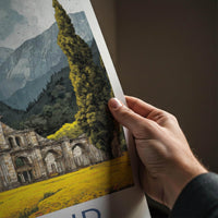 Martand Poster - India Travel Art - Jammu Kashmir Ruins Home Decor