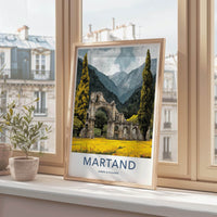 Martand Poster - India Travel Art - Jammu Kashmir Ruins Home Decor