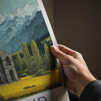Martand Poster - India Wall Art - Jammu and Kashmir Ruins Home Decor