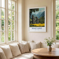 Martand Poster - India Wall Art - Jammu and Kashmir Ruins Home Decor