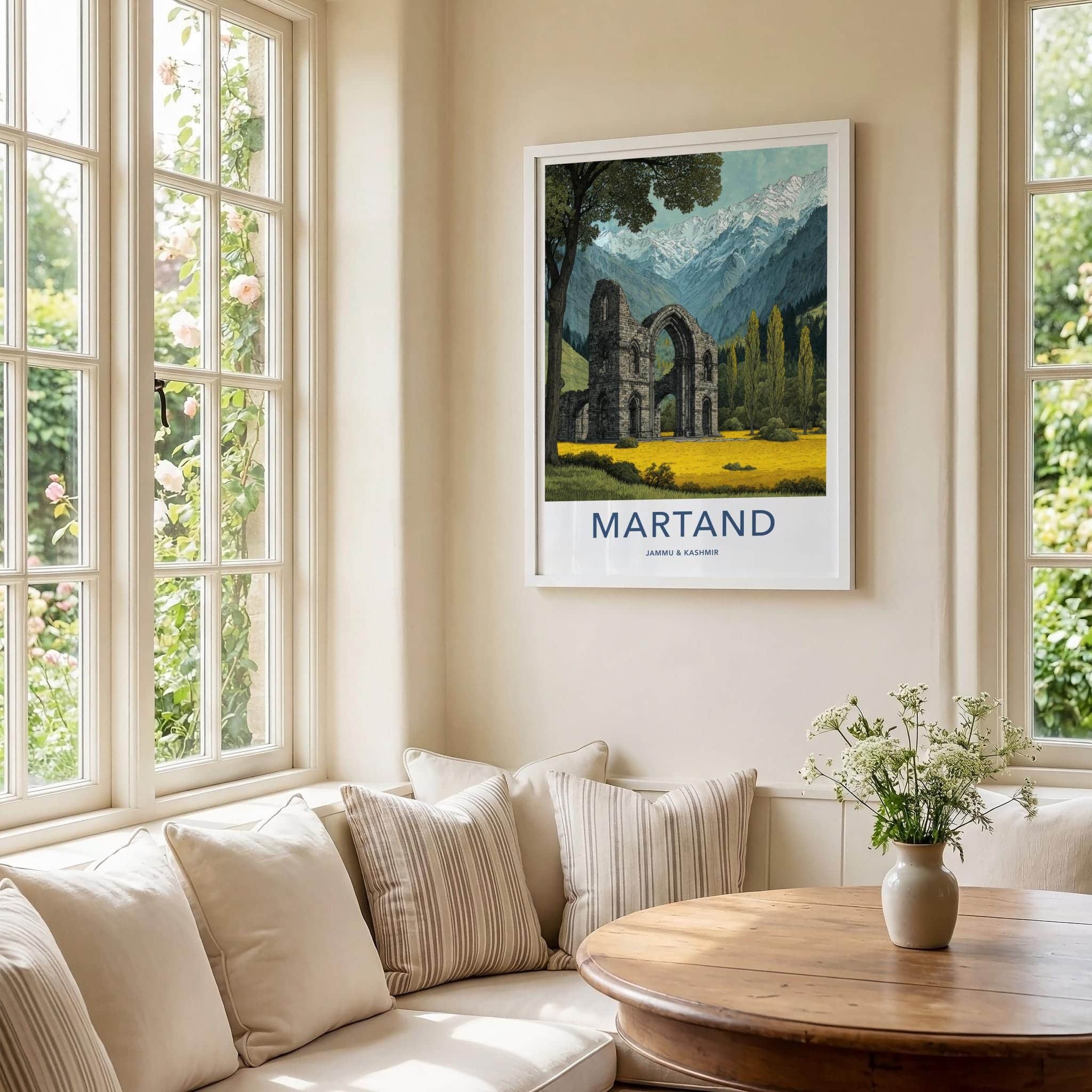 Martand Poster - India Wall Art - Jammu and Kashmir Ruins Home Decor
