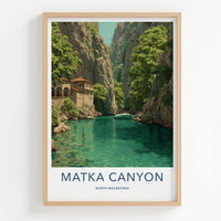 Matka Canyon Poster - North Macedonia Fine Art - Green Water Monastery Gift
