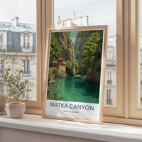 Matka Canyon Poster - North Macedonia Fine Art - Green Water Monastery Gift