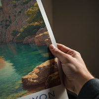 Matka Canyon Poster - North Macedonia Travel Art Blue Water Gallery Art
