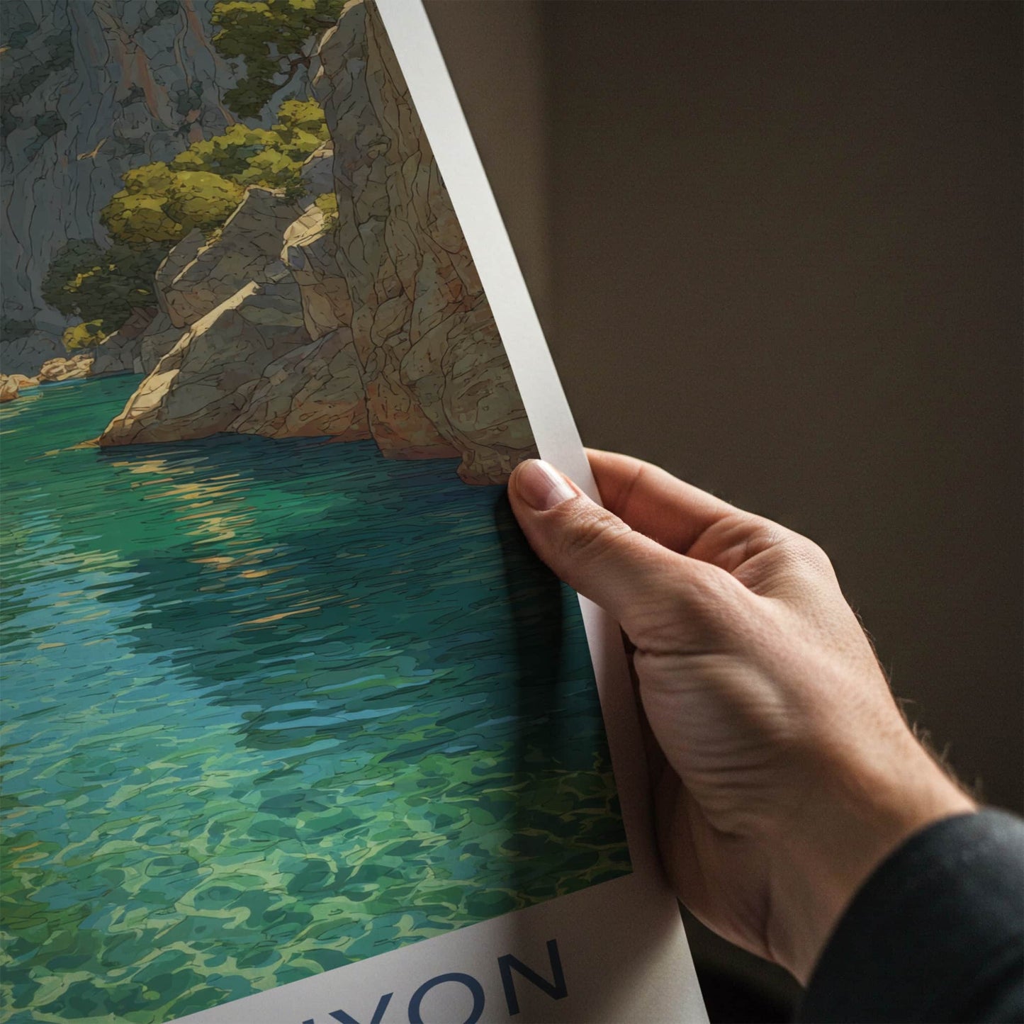Matka Canyon Poster - North Macedonia Travel Print - Clear River Canyon Home Decor