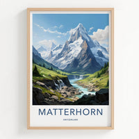 Matterhorn Poster - Swiss Alps Decor