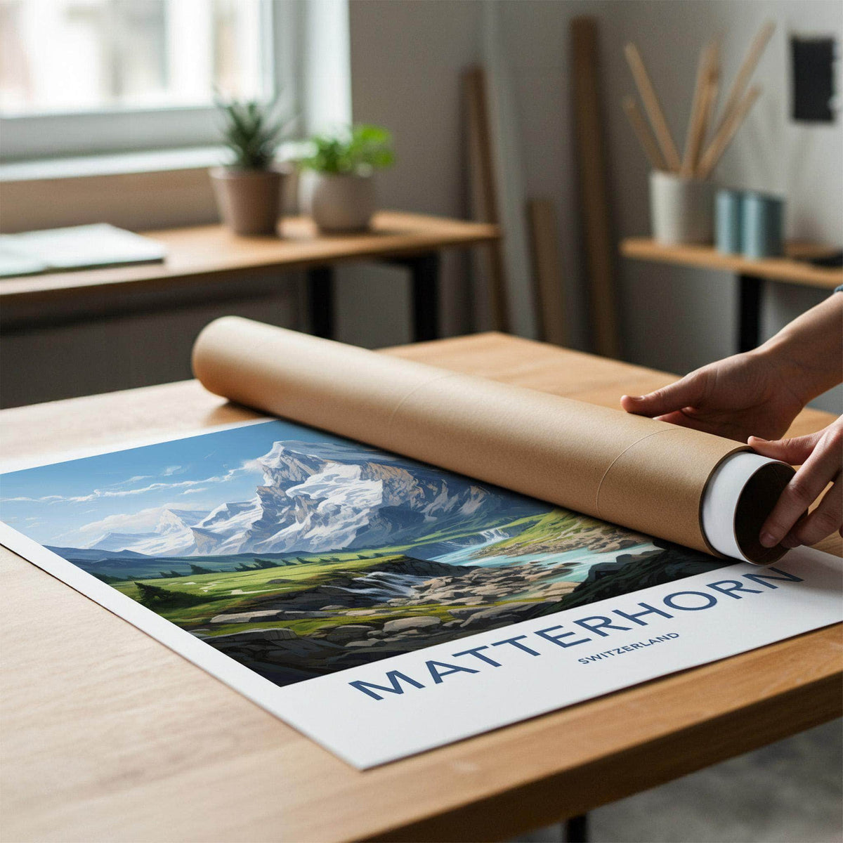 Matterhorn Poster - Swiss Alps Decor
