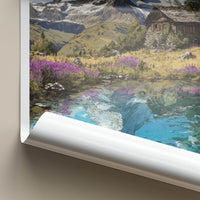 Matterhorn Poster - Switzerland Fine Art - Mountain Lake Cabin Wall Art 2
