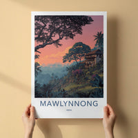 Mawlynnong Poster - India Travel Art - Meghalaya Village Sunset Gallery Art