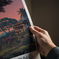 Mawlynnong Poster - India Travel Art - Meghalaya Village Sunset Gallery Art
