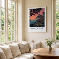 Mawlynnong Poster - India Travel Art - Meghalaya Village Sunset Gallery Art