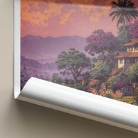 Meghalaya Poster - India Shillong Purple Horizon Gallery Art