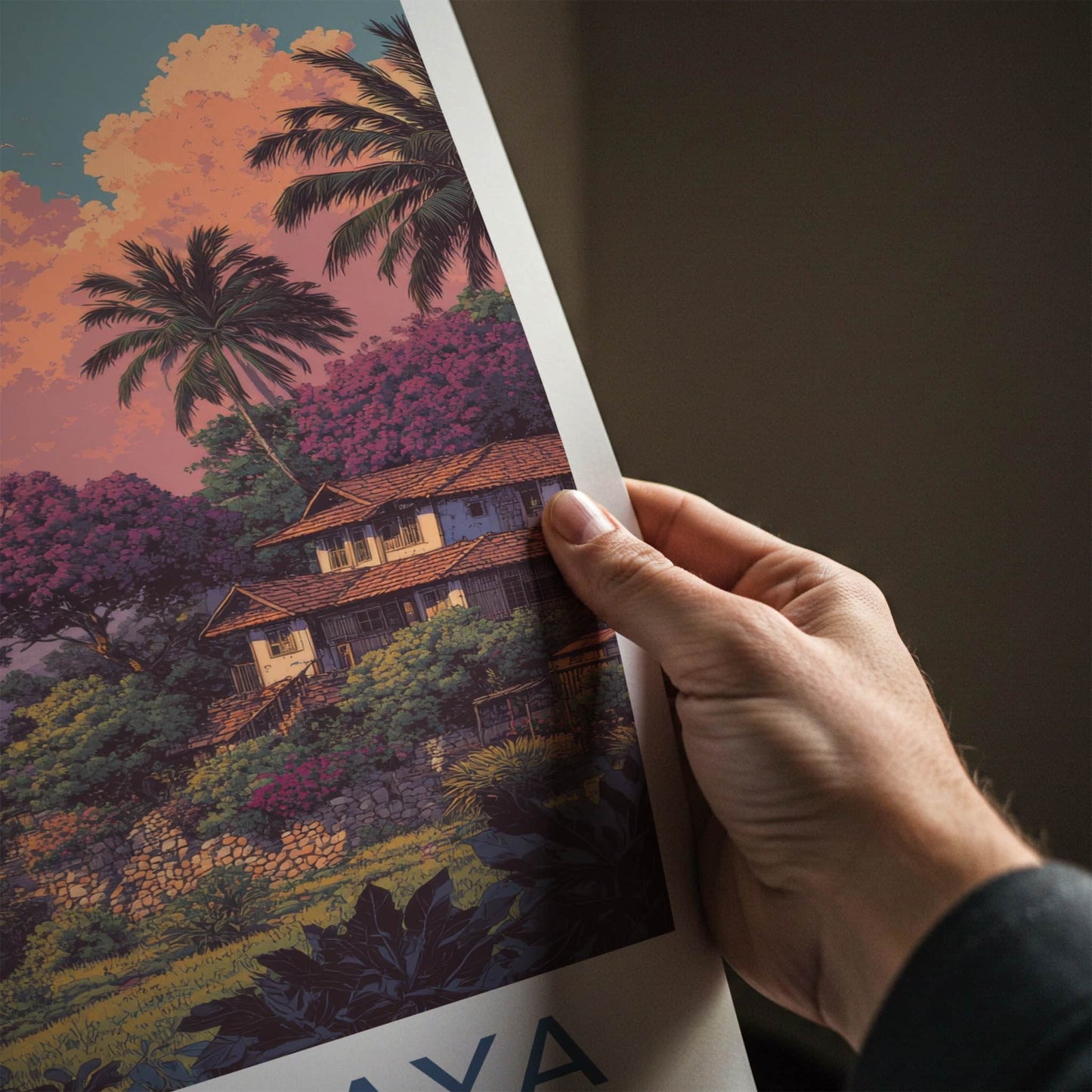 Meghalaya Poster - India Shillong Purple Horizon Gallery Art