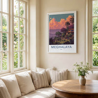 Meghalaya Poster - India Shillong Purple Horizon Gallery Art