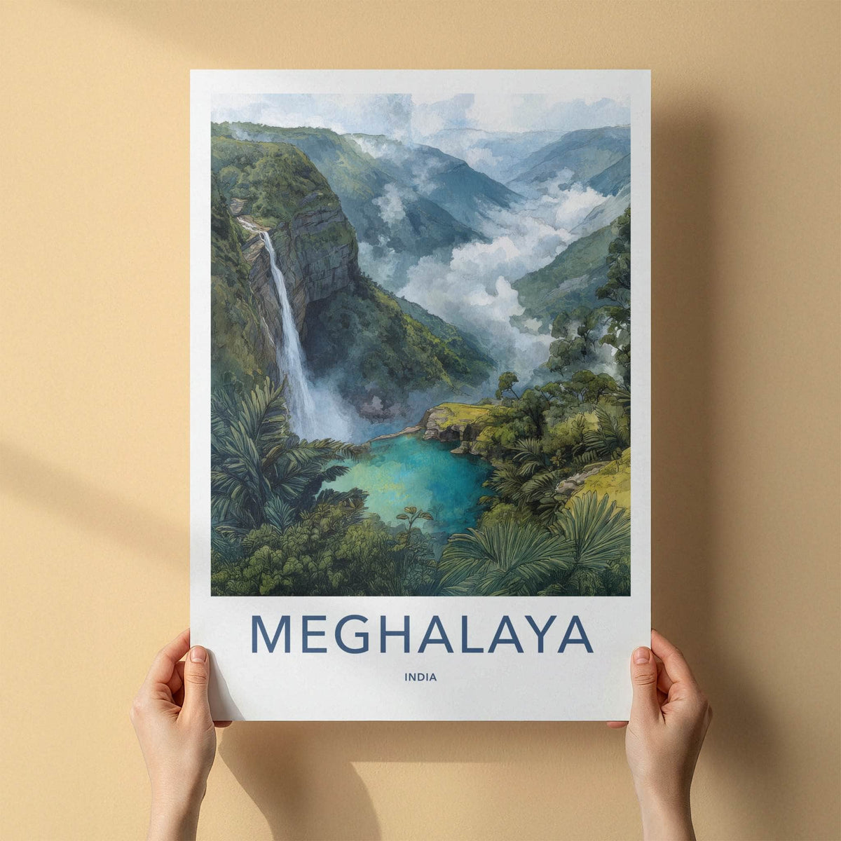 Meghalaya Poster - India Travel Art