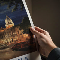 Mendoza Poster - Argentina Travel Art - Lively Evening Scene Home Decor