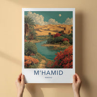 MHAMID Poster - Morocco Framed Print - Desert Oasis Fort Framed Decor