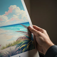 Miami Poster - United States Wall Art - Vibrant Beach Life Home Decor