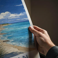 Michigan Poster - Michigan Travel Art - Coastal Dune Beach Home Decor