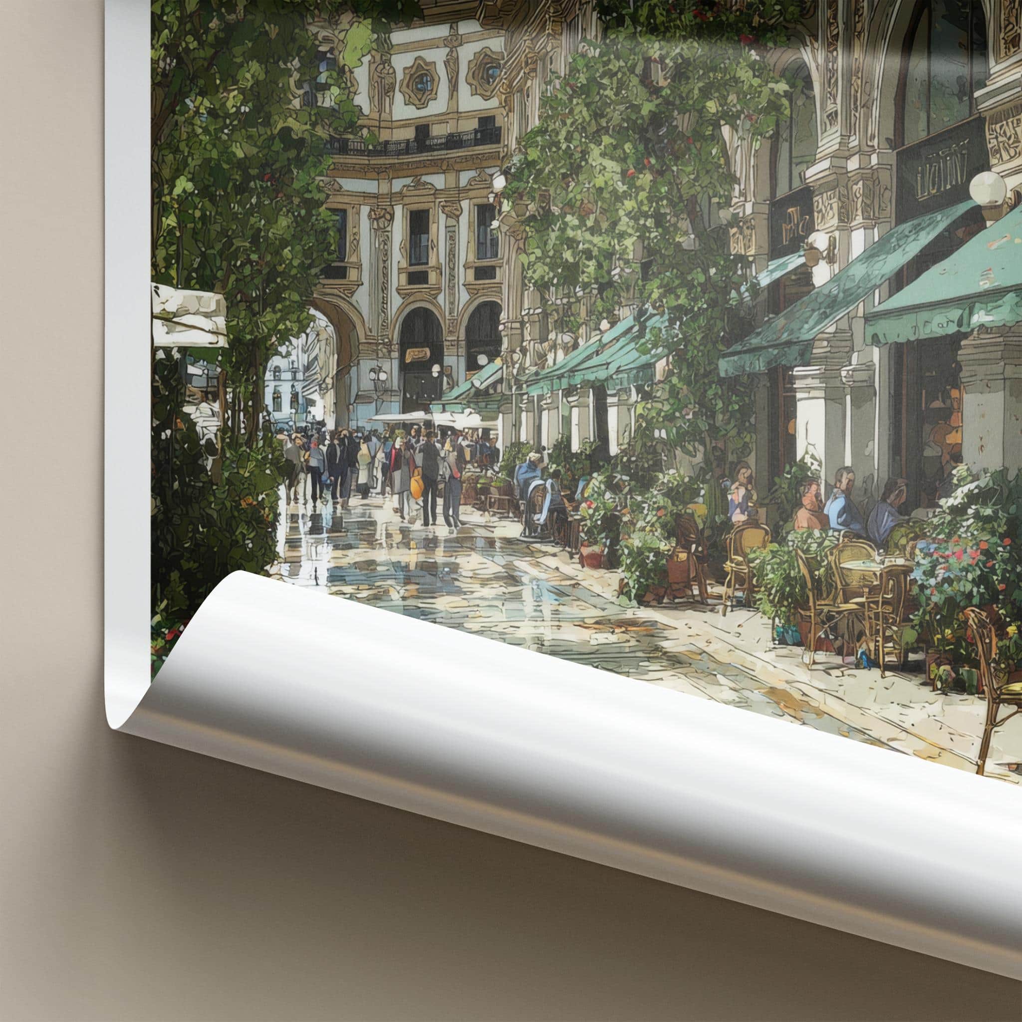 Milan Poster - Italy Framed Print - Grand Gallery Arcade Framed Decor