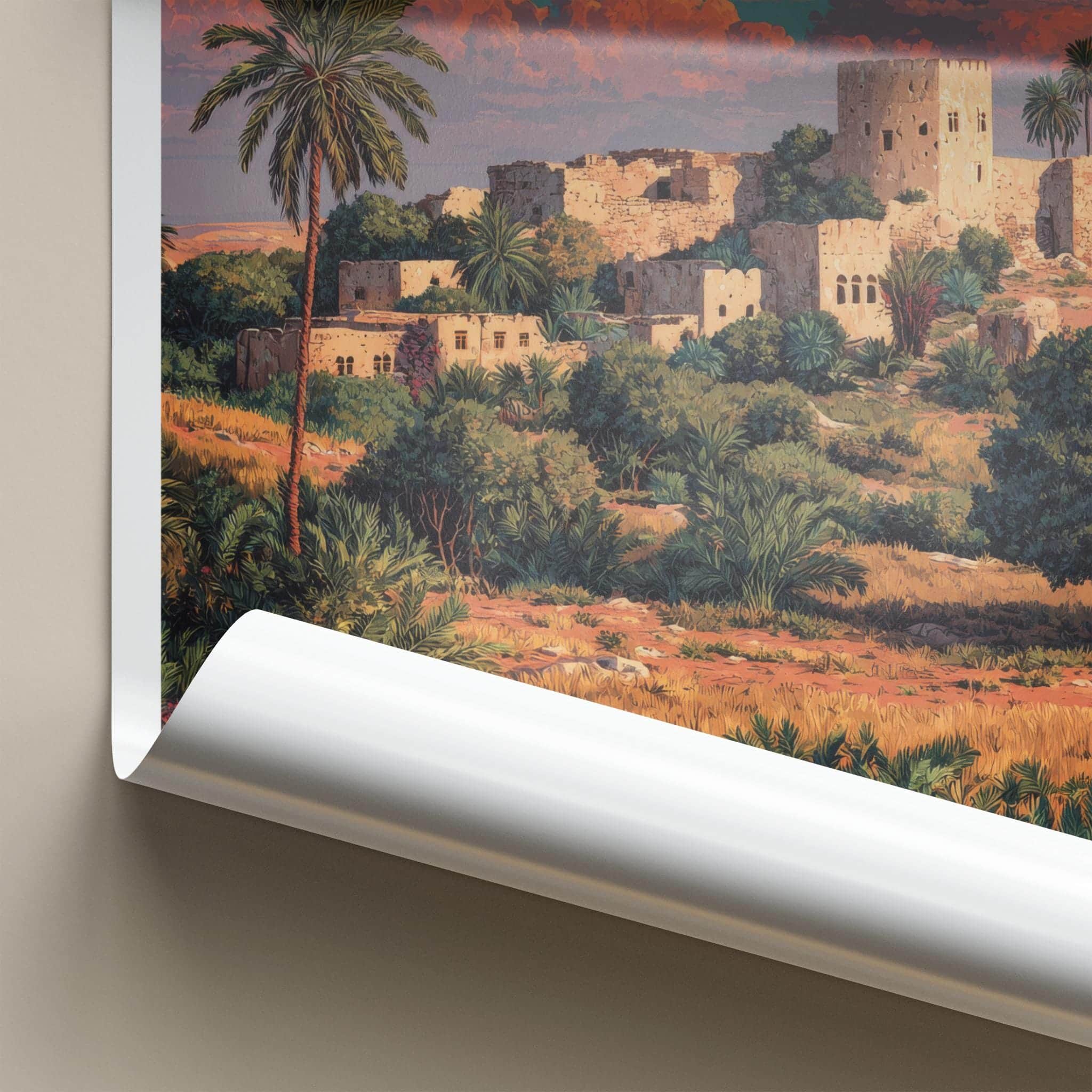 Minab Poster - Iran Travel Art - Historic Desert Citadel Home Decor
