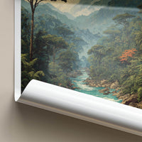 Mindo Poster - Ecuador Travel Art - Lush Jungle River Home Decor
